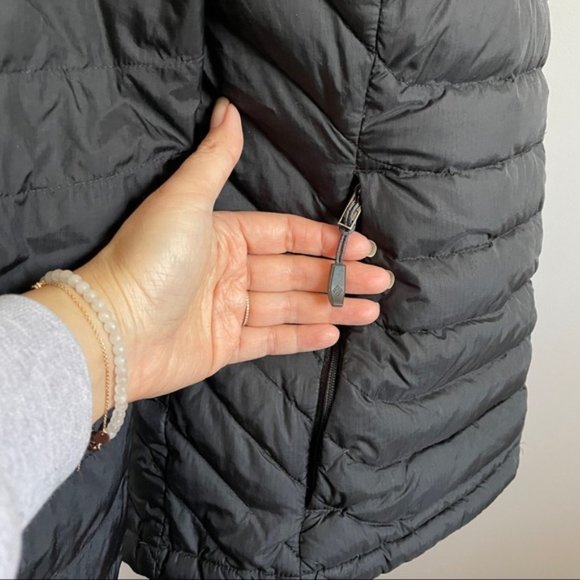 Columbia Powerfly Black 800-fill Down Microbaffle Puffer Jacket - M/8-10 - Picture 7 of 13